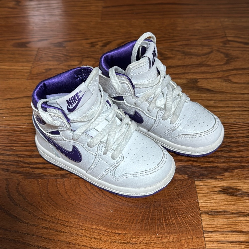 Toddler Jordan 1 High in Court Purple